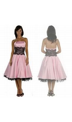 Pink Prom Dresses with Lace