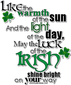 St Patricks Day Profile Graphics and Comments