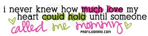 Mom Profile Graphics and Comments