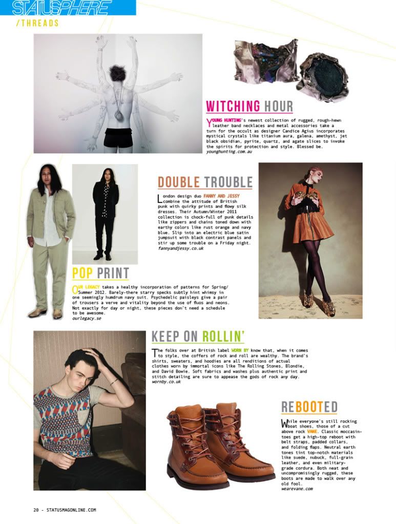 Young Hunting,Jewellery,Status Magazine