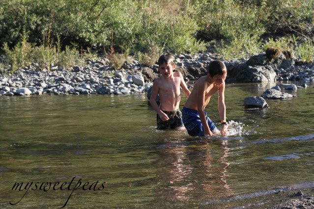 Playing in the river