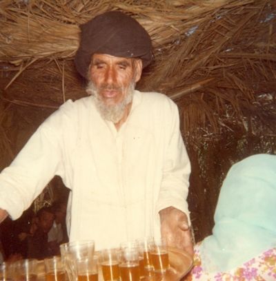 The Sheik serves tea.