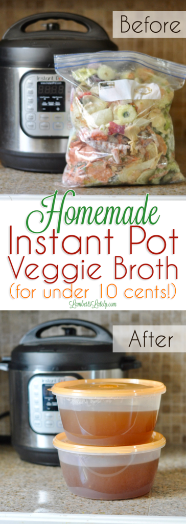 Veggie / Vegetable Broth for Instant Pot from Scraps || Paleo Vegan Whole 30 || Stock Carrot Celery Onion Bell Pepper Squash || Recipe for Soup || Cheap Dinner Idea 